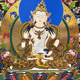 Vajrasattva Thangka - Handpainted Art