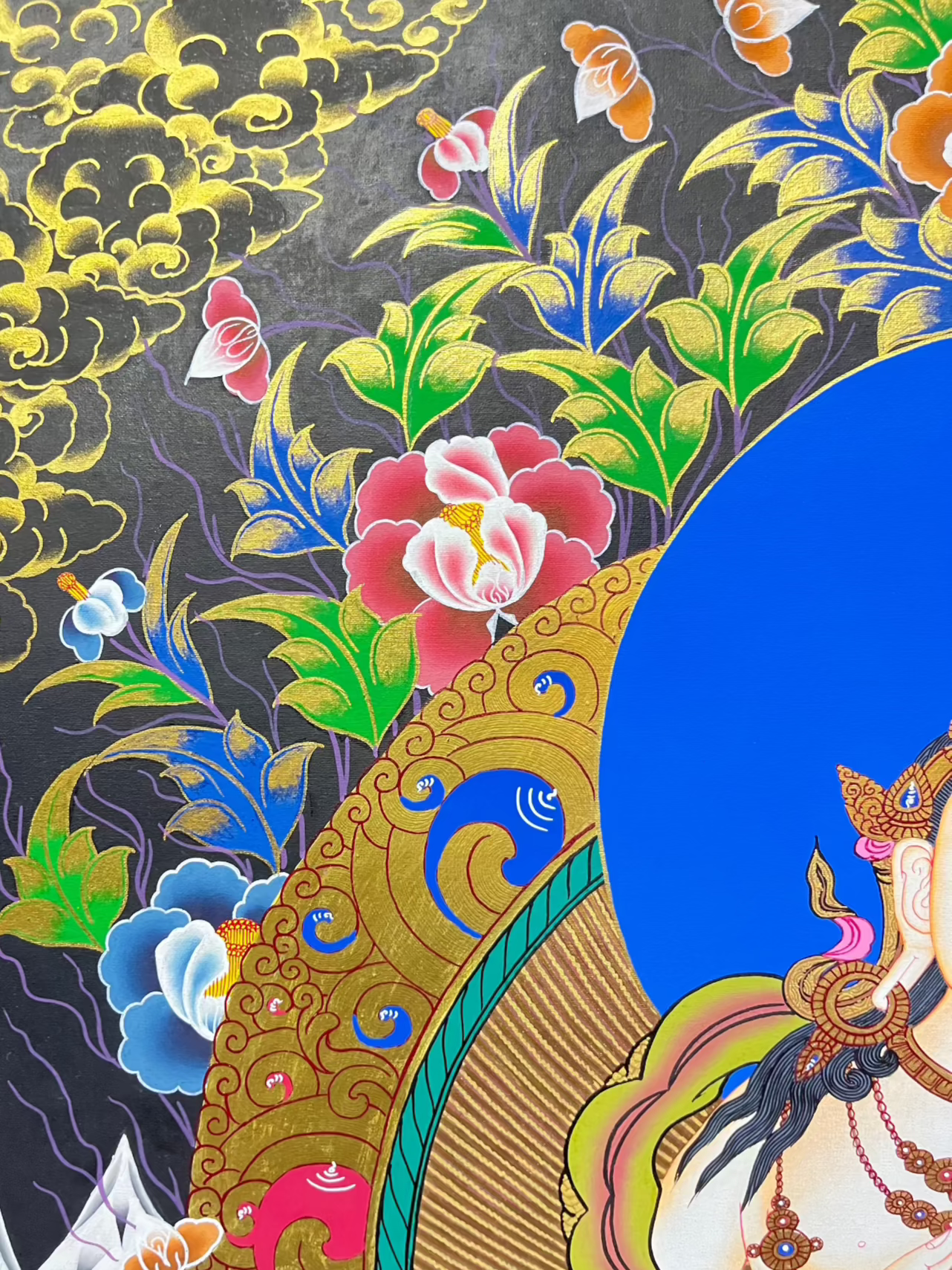 Vajrasattva Thangka - Handpainted Art