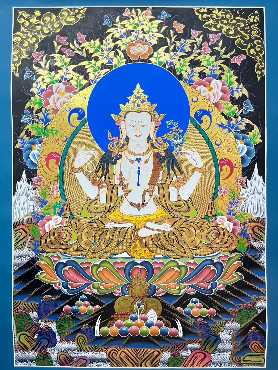 Chengresi Thangka Painting -High Quality