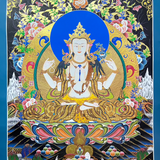 Chengresi Thangka Painting -High Quality