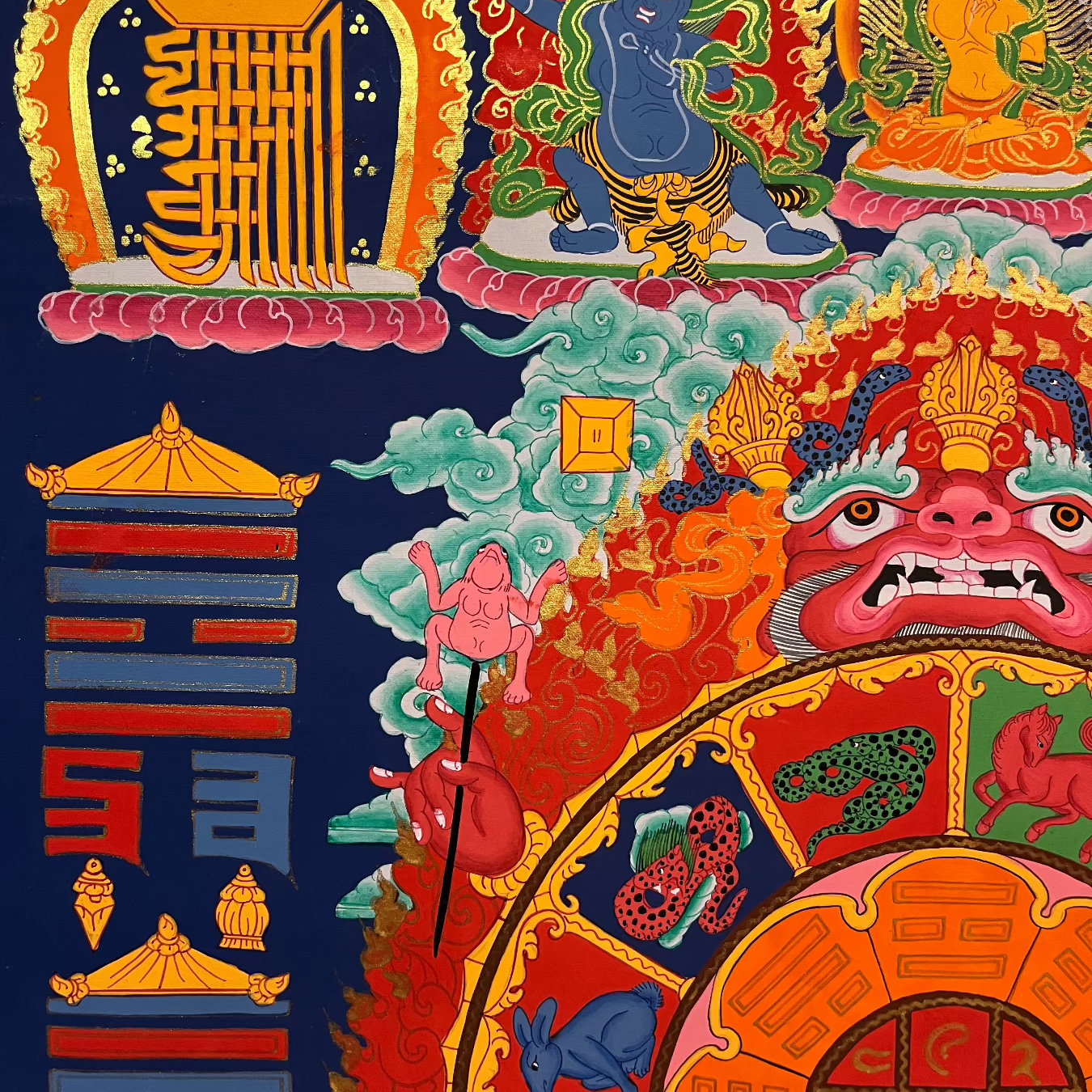 Tibetan Astrology Calendar - Handpainted Art