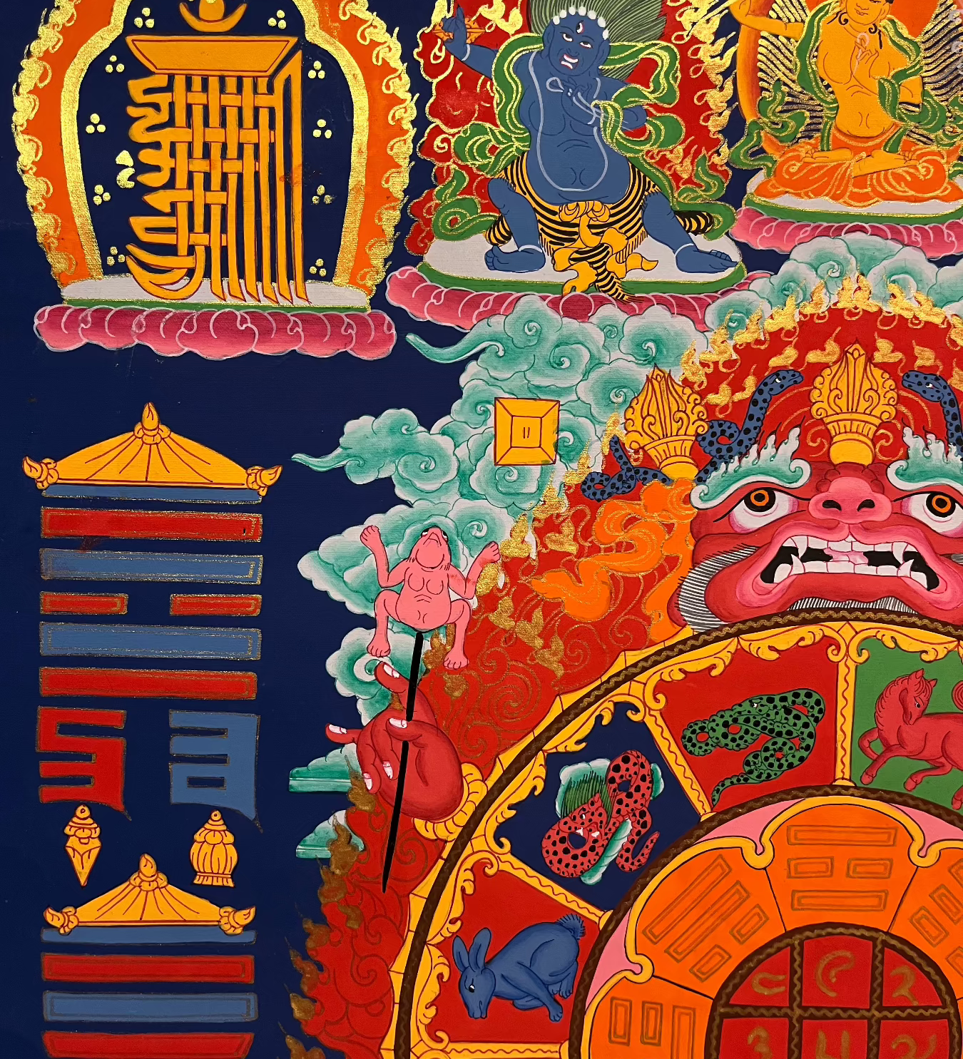 Tibetan Astrology Calendar - Handpainted Art