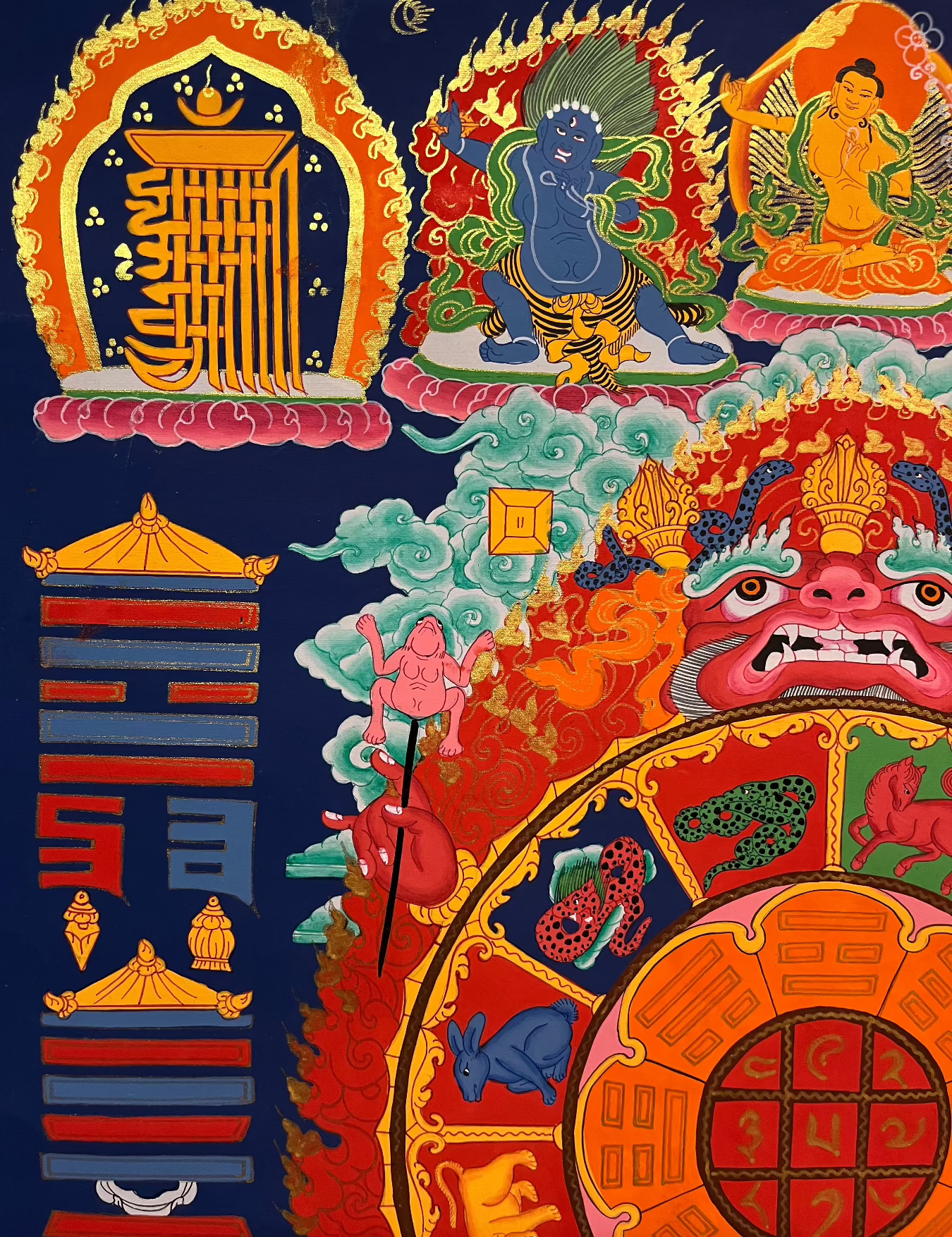 Tibetan Astrology Calendar - Handpainted Art