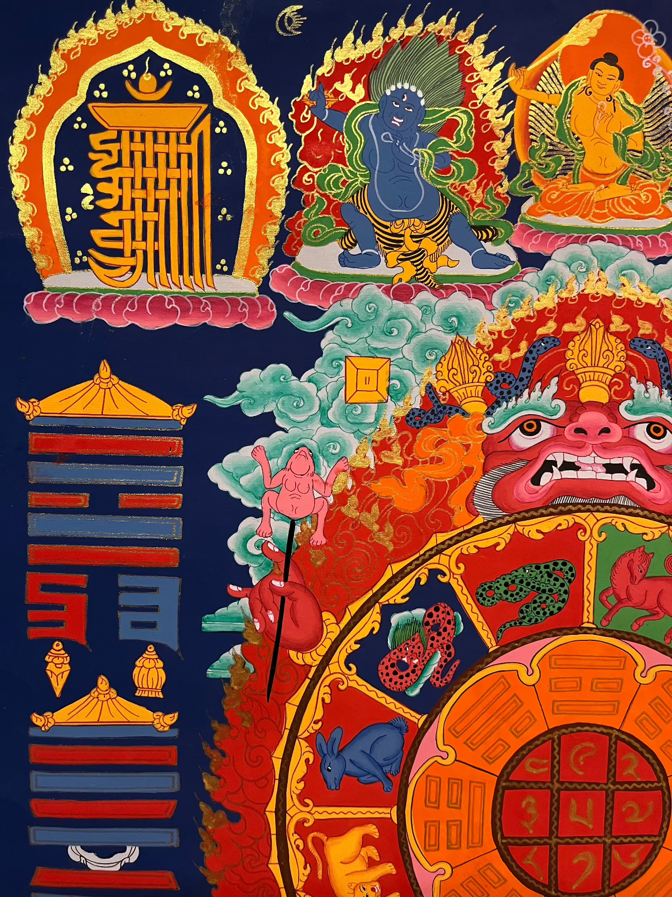 Tibetan Astrology Calendar - Handpainted Art