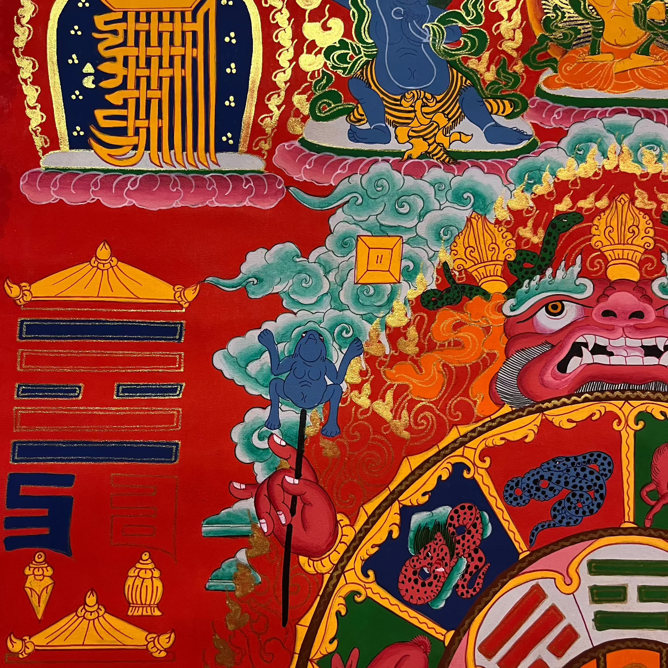 Tibetan Calendar Thangka Painting