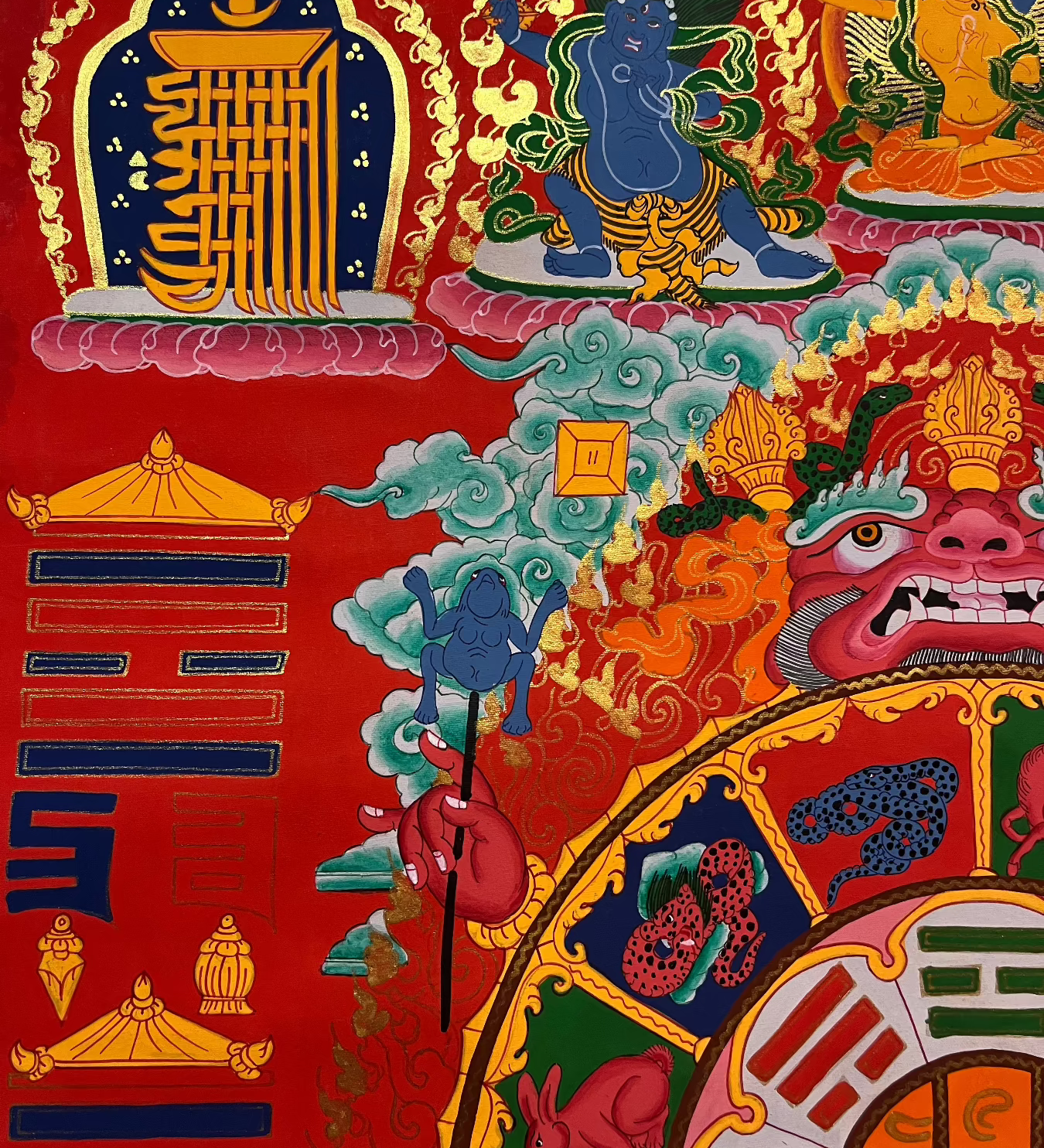 Tibetan Calendar Thangka Painting