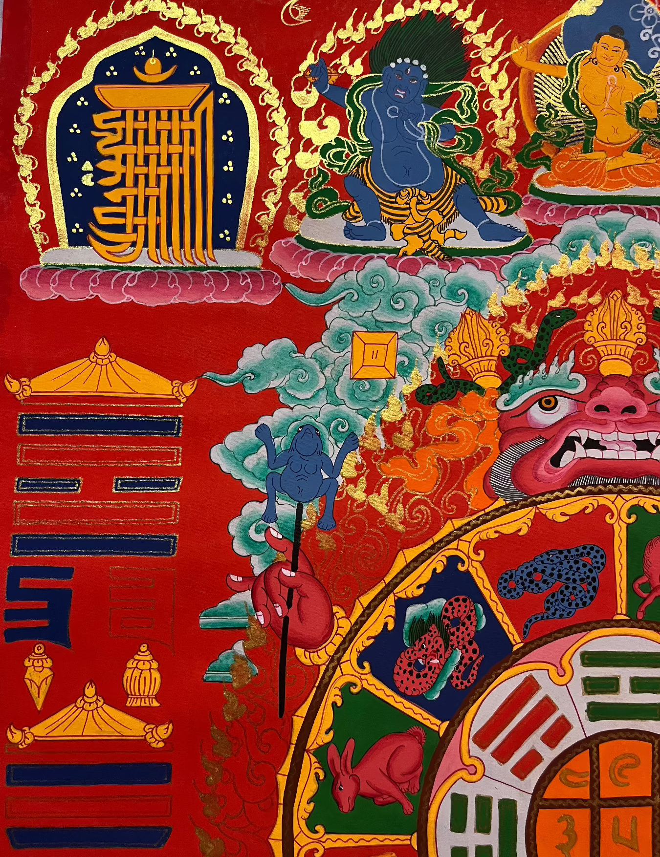 Tibetan Calendar Thangka Painting