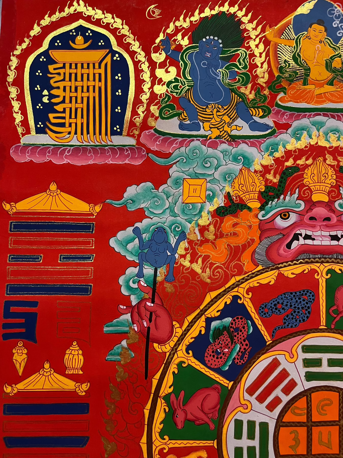 Tibetan Calendar Thangka Painting