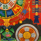 Tibetan Calendar Thangka Painting