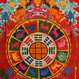 Tibetan Calendar Thangka Painting