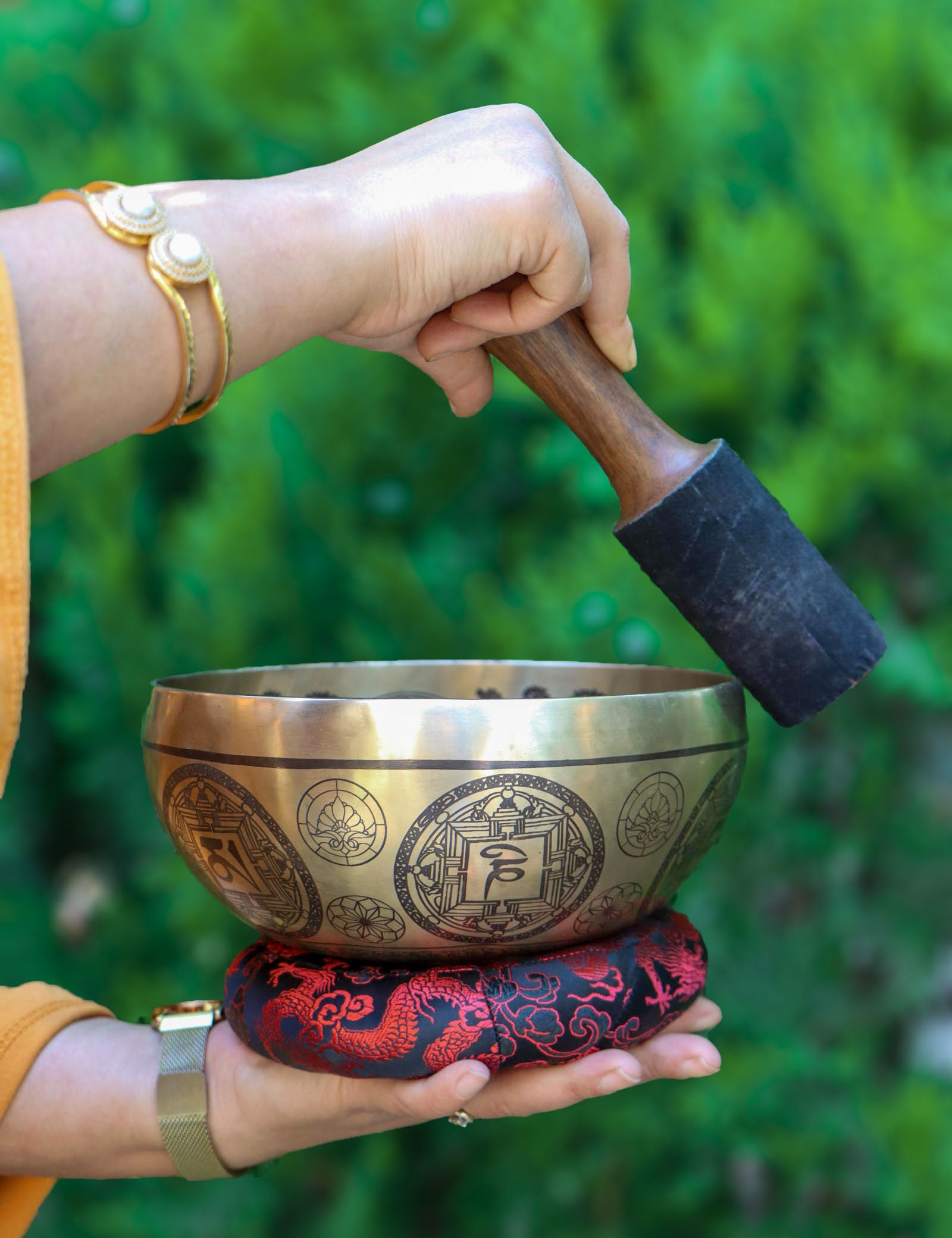 Tree of Life Singing Bowl for sound healing.