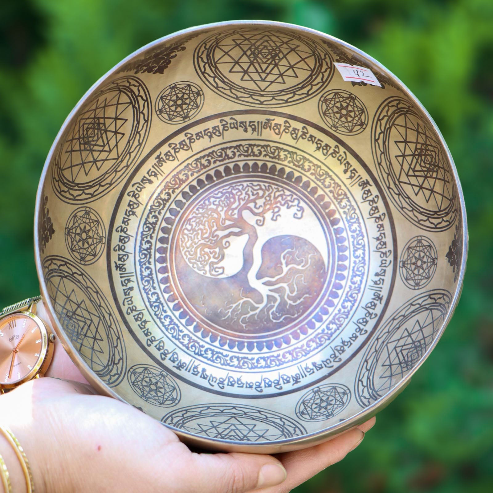 Tree of Life Singing Bowl for sound healing.