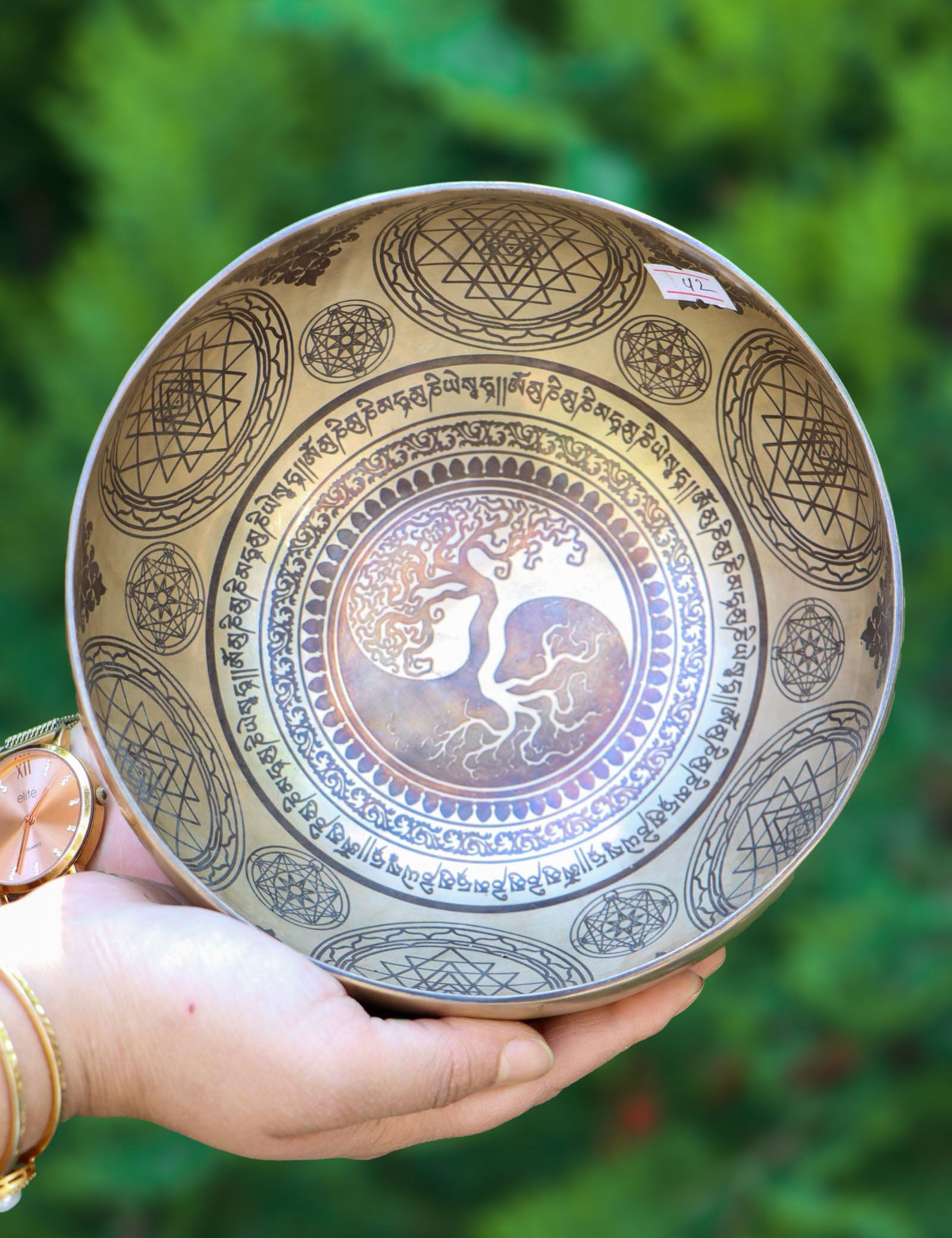 Tree of Life Singing Bowl for sound healing.