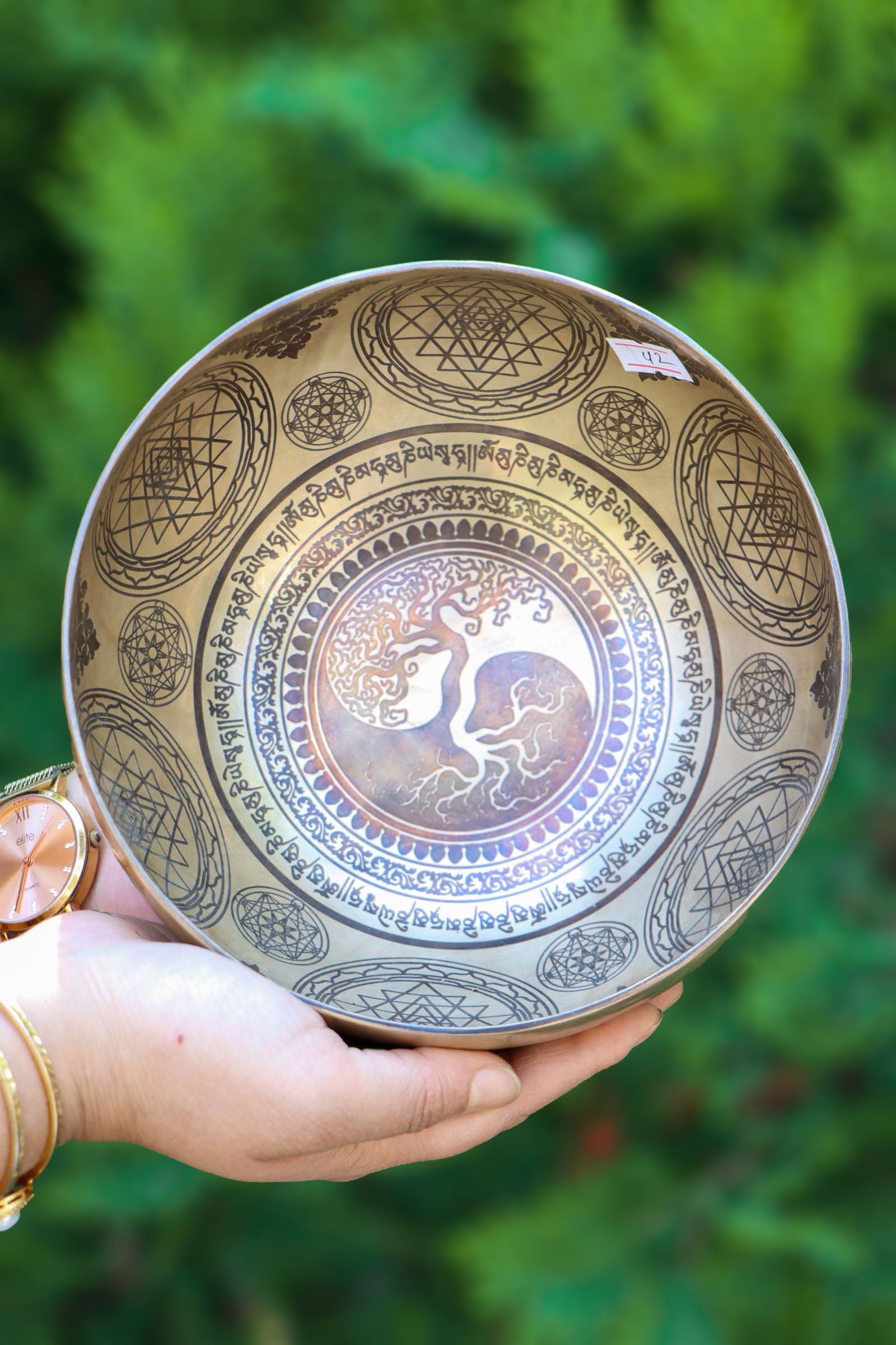 Tree of Life Singing Bowl for sound healing.