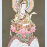 Japanese Buddha Thangka Painting for wall decor.