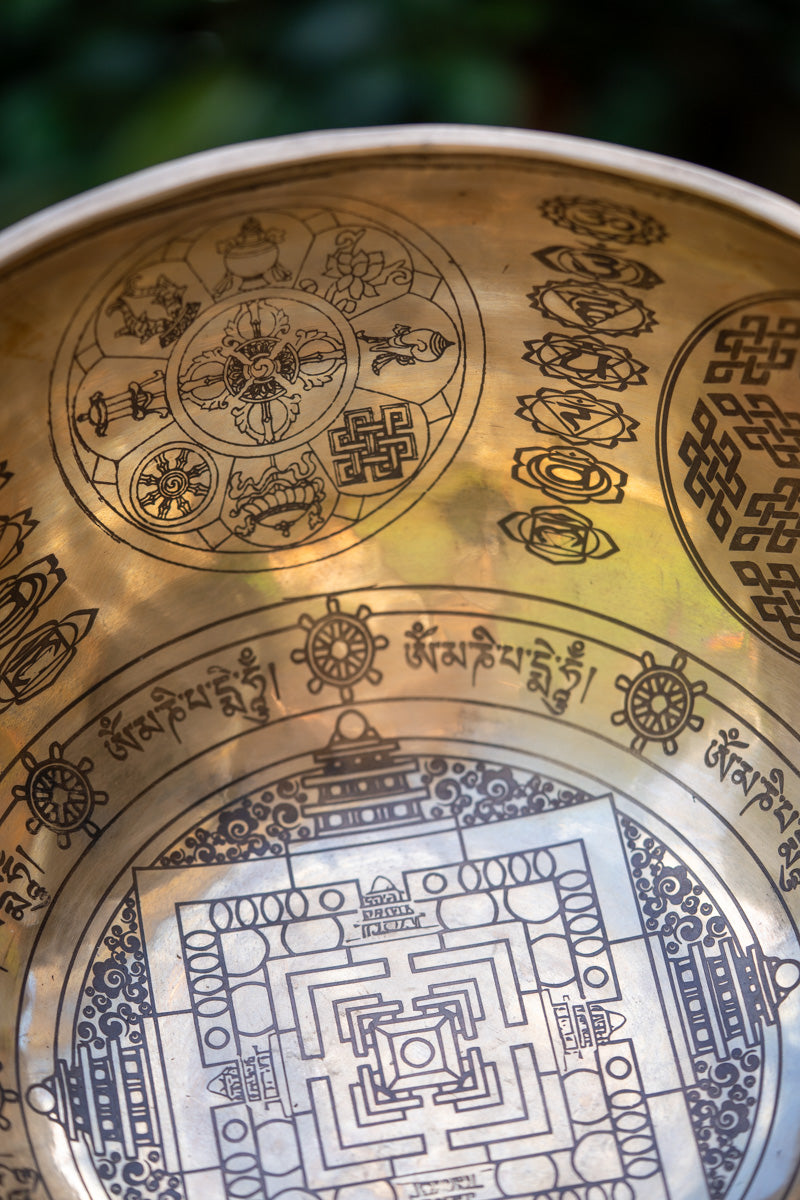 Kalachakra Mandala Singing Bowl - Himalayas Shop