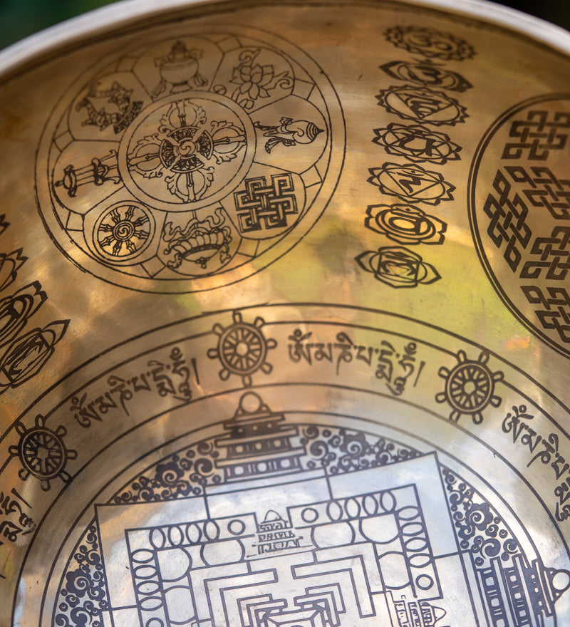 Kalachakra Mandala Singing Bowl - Himalayas Shop