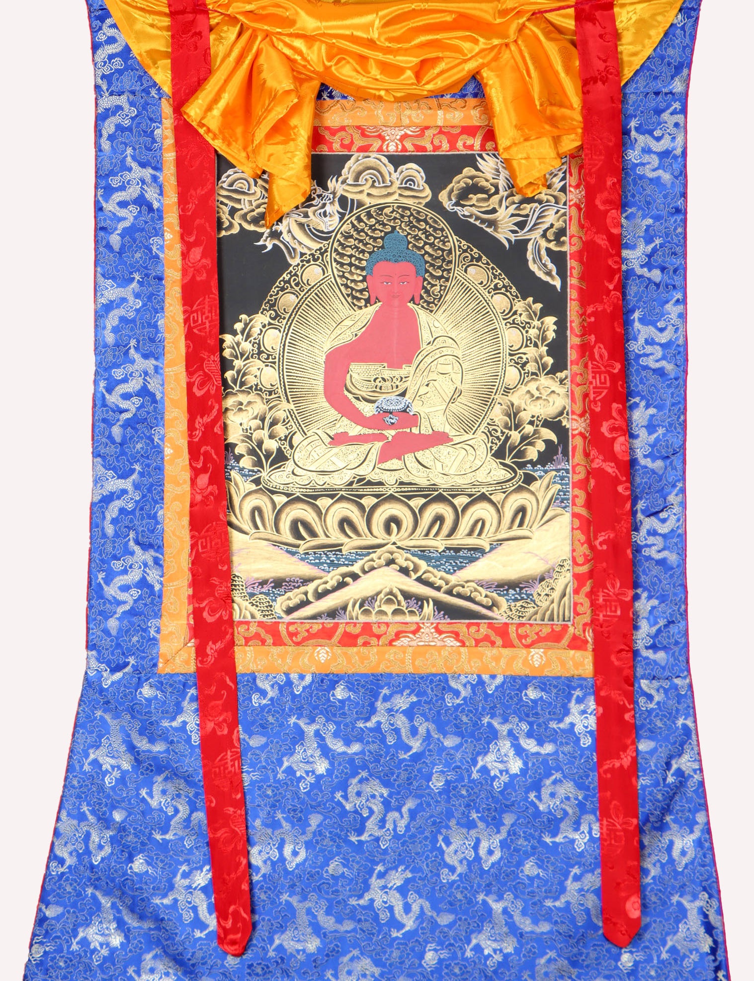 Amitabha Brocade Thangka Painting for enlightenment.