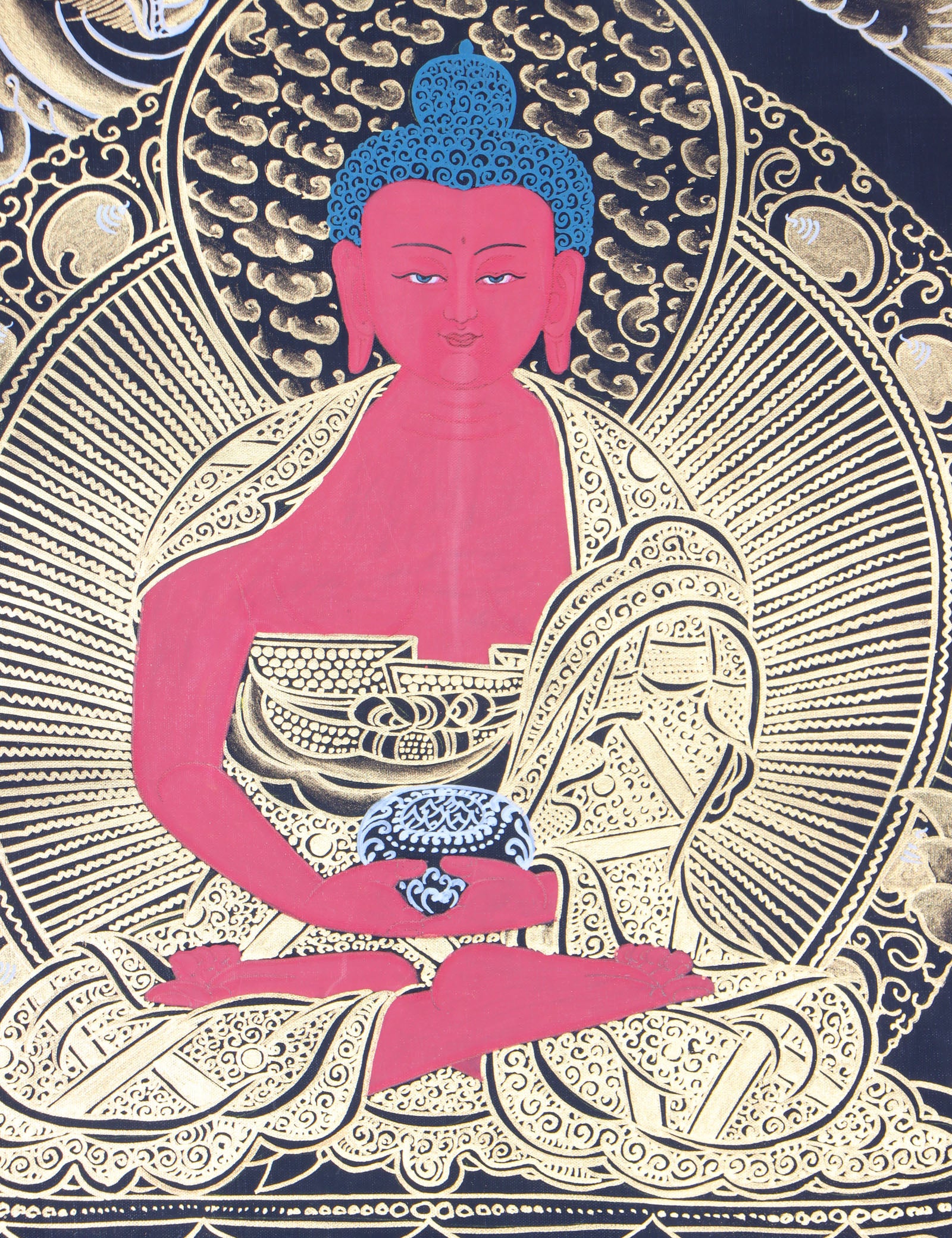 Amitabha Brocade Thangka Painting for enlightenment.