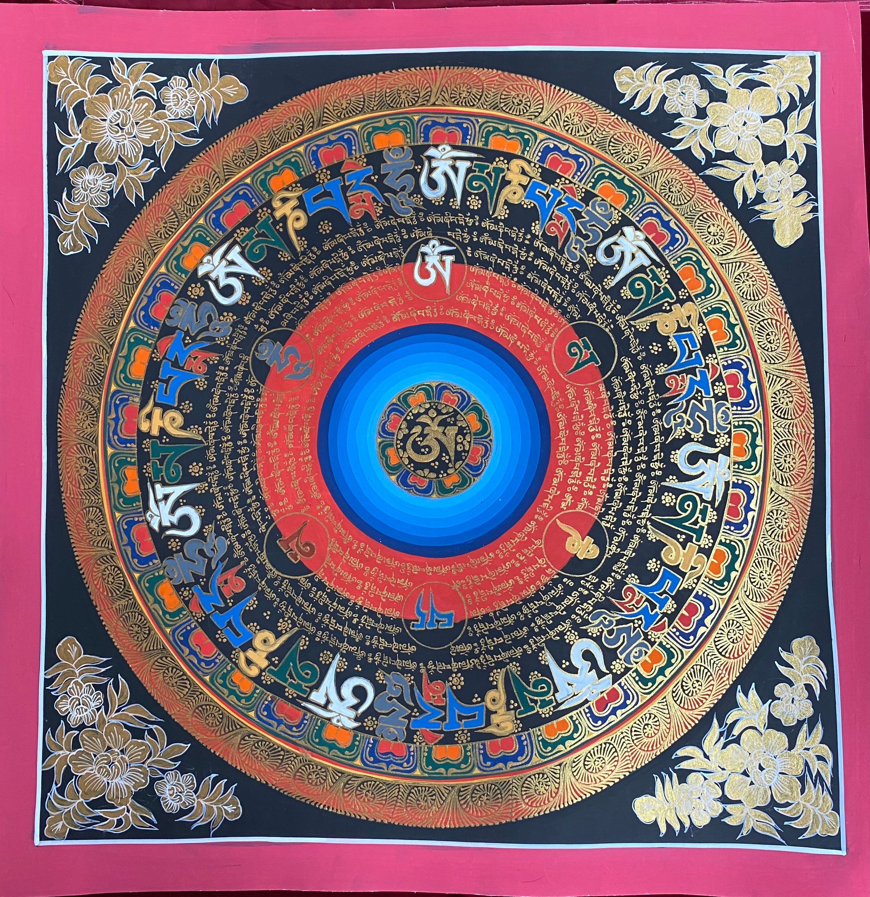 Mantra Mandala Thangka Painting