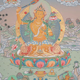 Manjushree Thangka Painting - Wall hanging decor