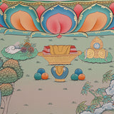 Manjushree Thangka Painting - Wall hanging decor