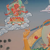 Manjushree Thangka Painting - Wall hanging decor