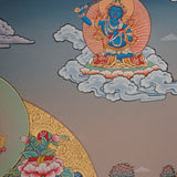 Manjushree Thangka Painting - Wall hanging decor