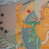 Manjushree Thangka Painting - Wall hanging decor