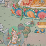 Manjushree Thangka Painting - Wall hanging decor