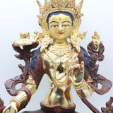 Green Tara Statue for prayer and meditation .