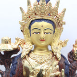 Green Tara Statue for prayer and meditation .