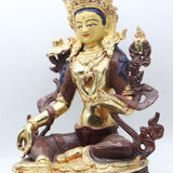 Green Tara Statue for prayer and meditation .