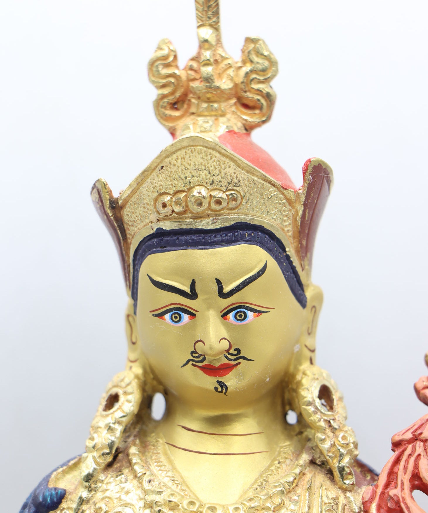 Guru Rinpoche Statue serves as a focal point for devotion, meditation, and spiritual practice.