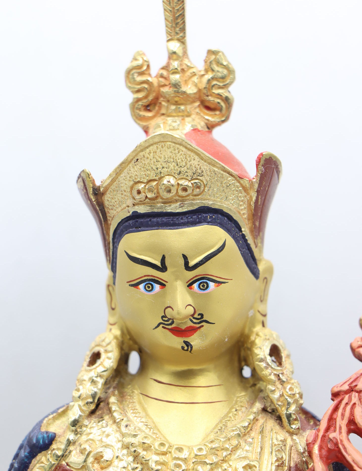 Guru Rinpoche Statue serves as a focal point for devotion, meditation, and spiritual practice.