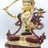 Manjushri Statue for  guarding against ignorance and aiding in spiritual progress.