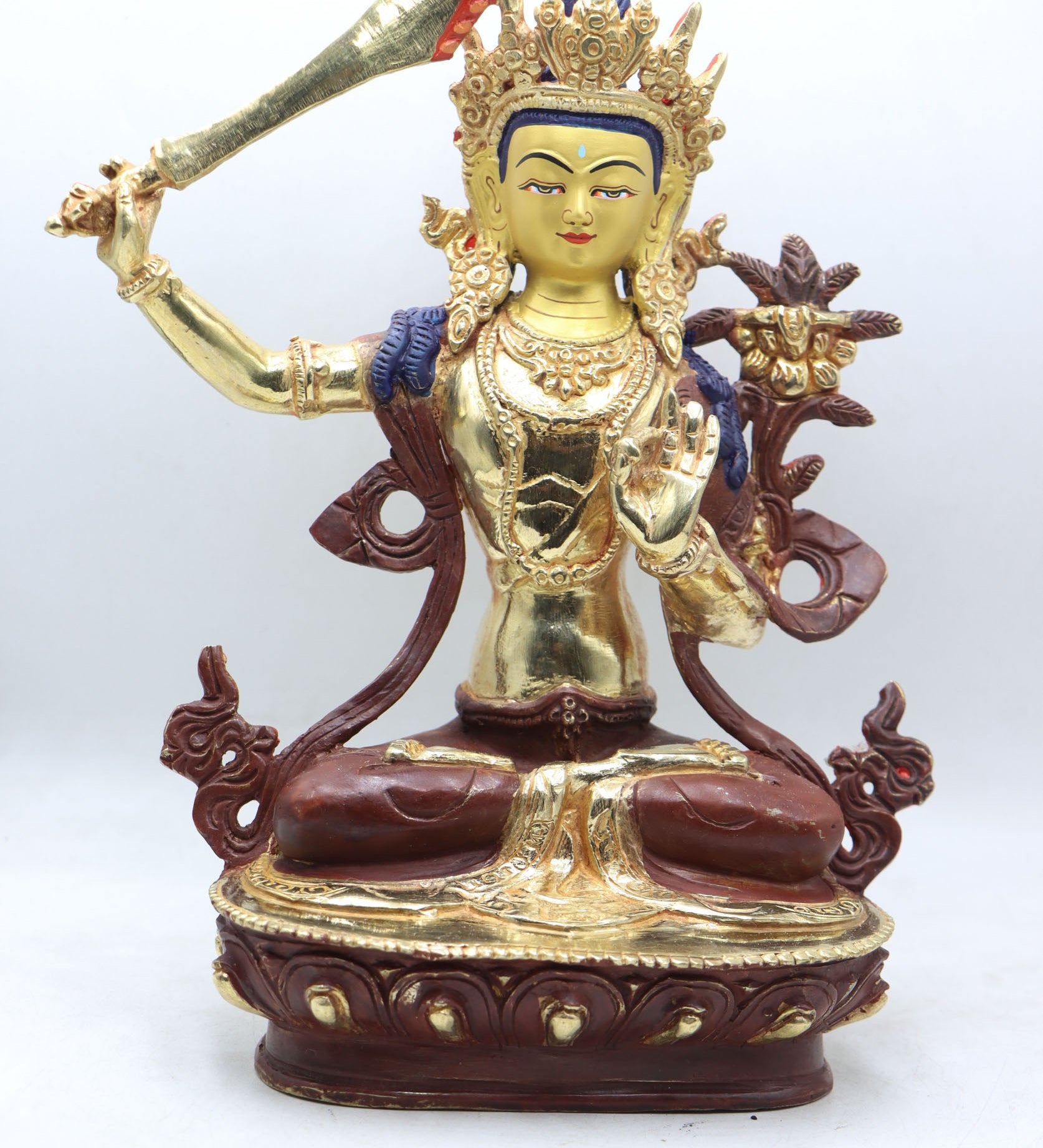 Manjushri Statue for guarding against ignorance and aiding in spiritual progress.