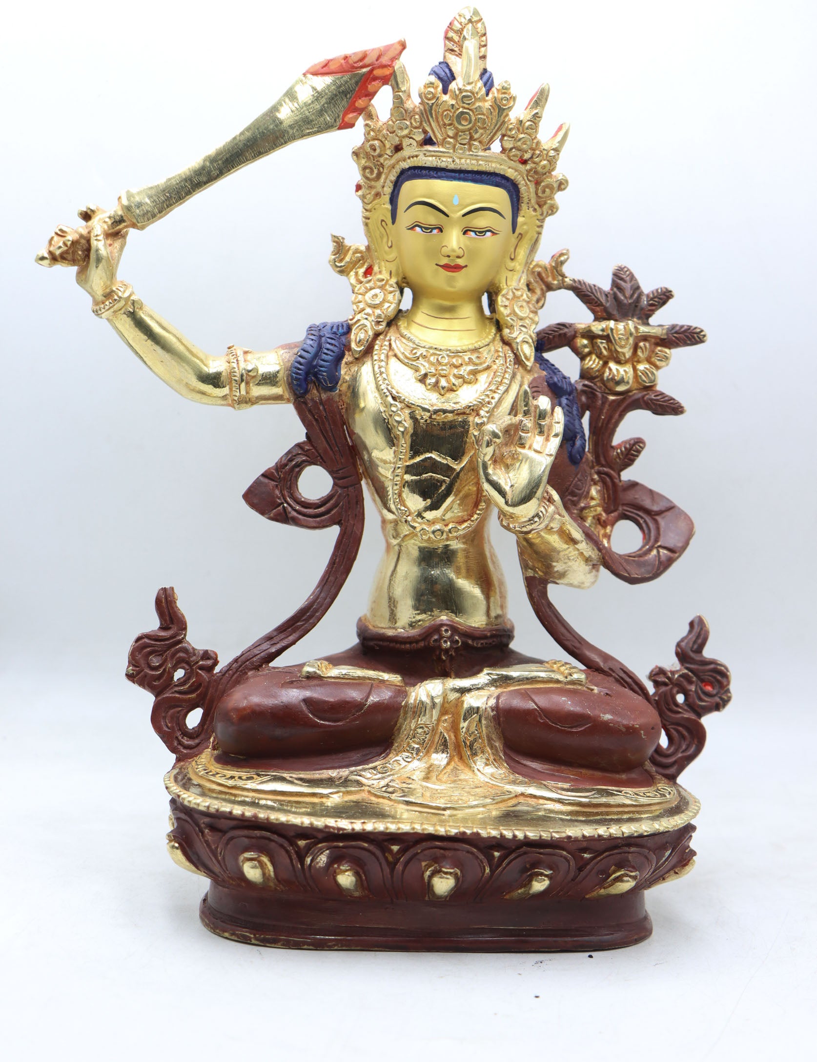 Manjushri Statue for guarding against ignorance and aiding in spiritual progress.