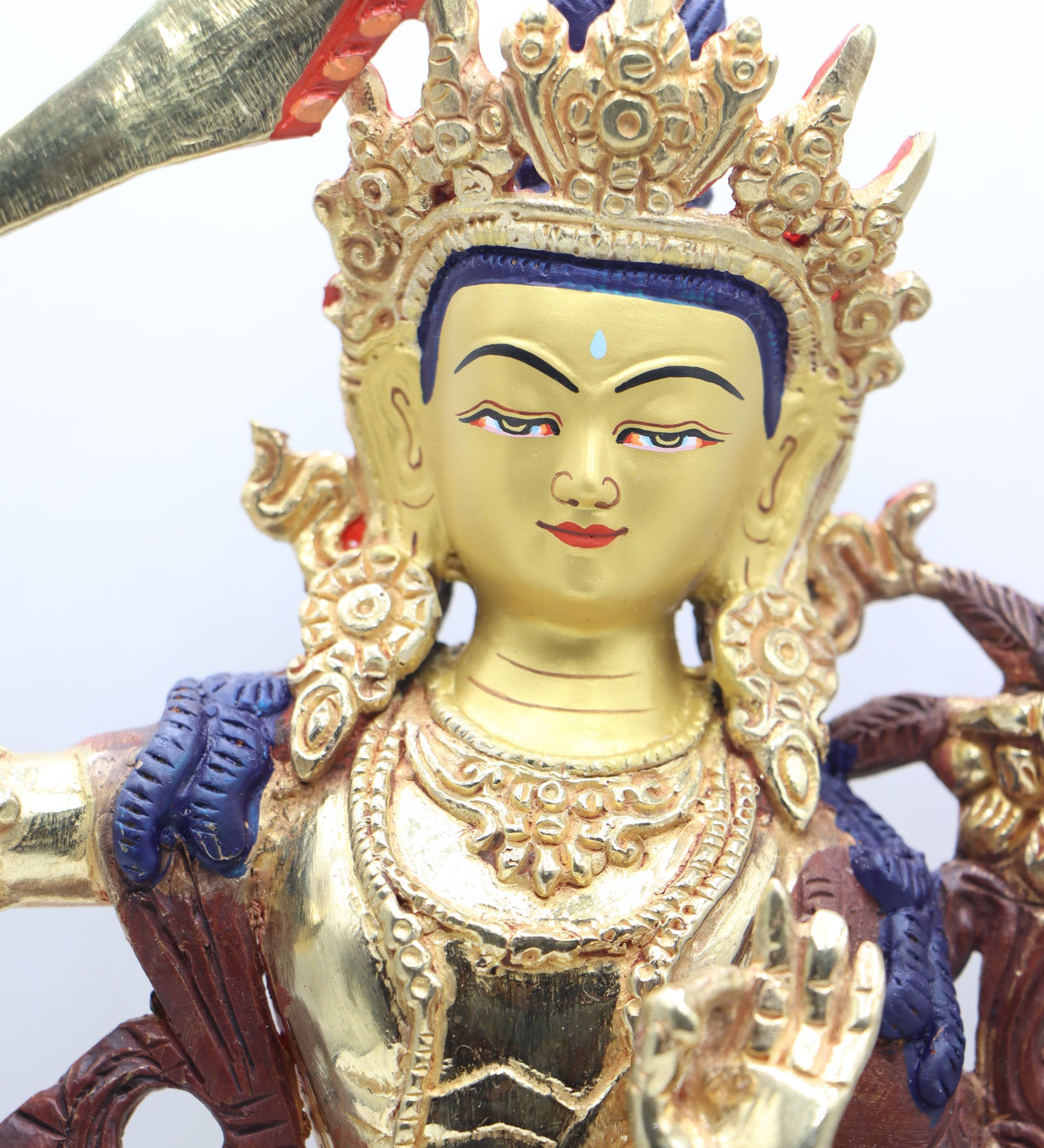 Manjushri Statue for guarding against ignorance and aiding in spiritual progress.