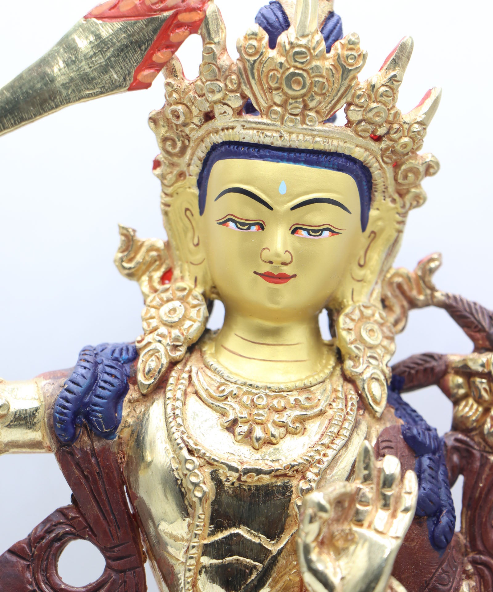 Manjushri Statue for guarding against ignorance and aiding in spiritual progress.