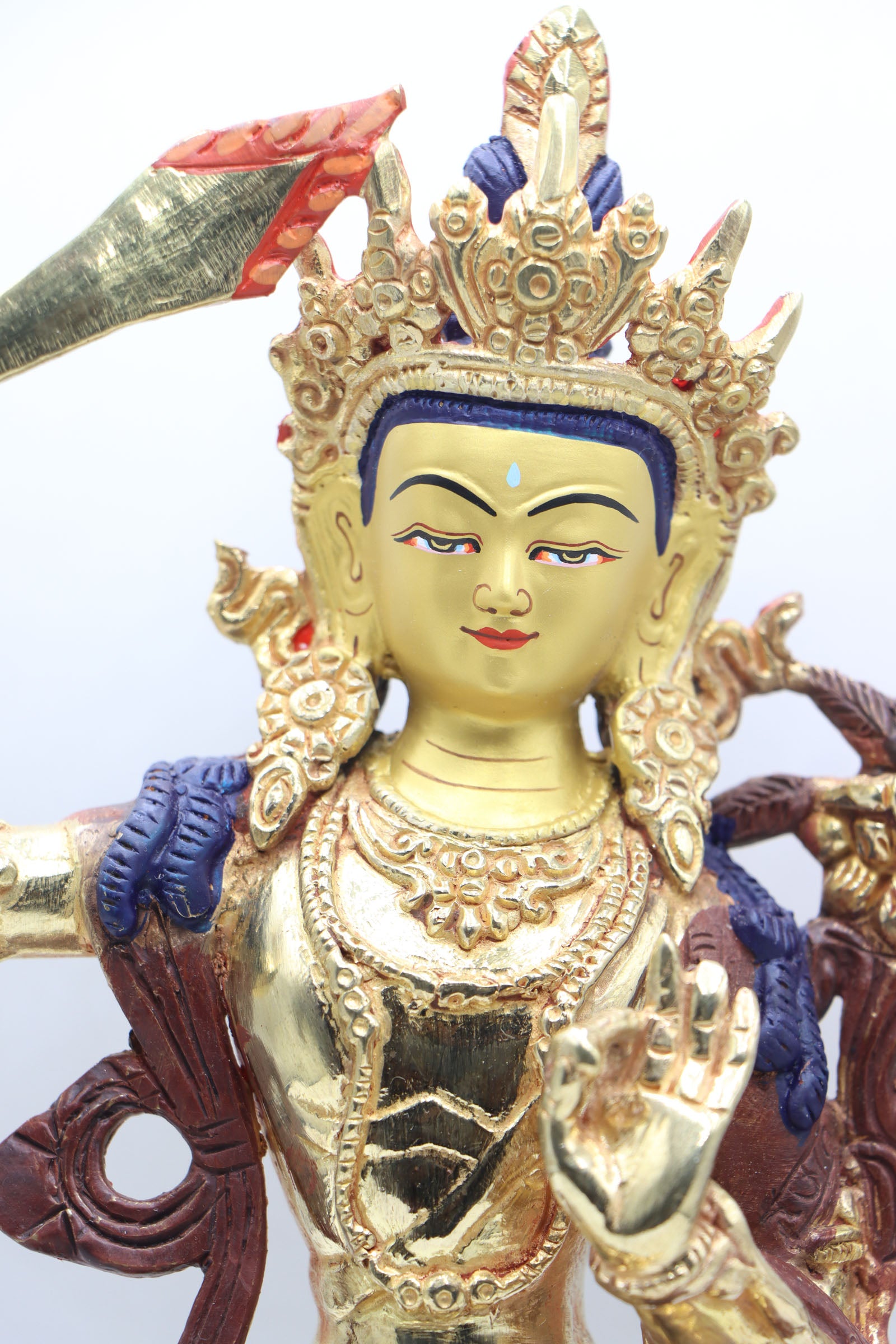 Manjushri Statue for guarding against ignorance and aiding in spiritual progress.