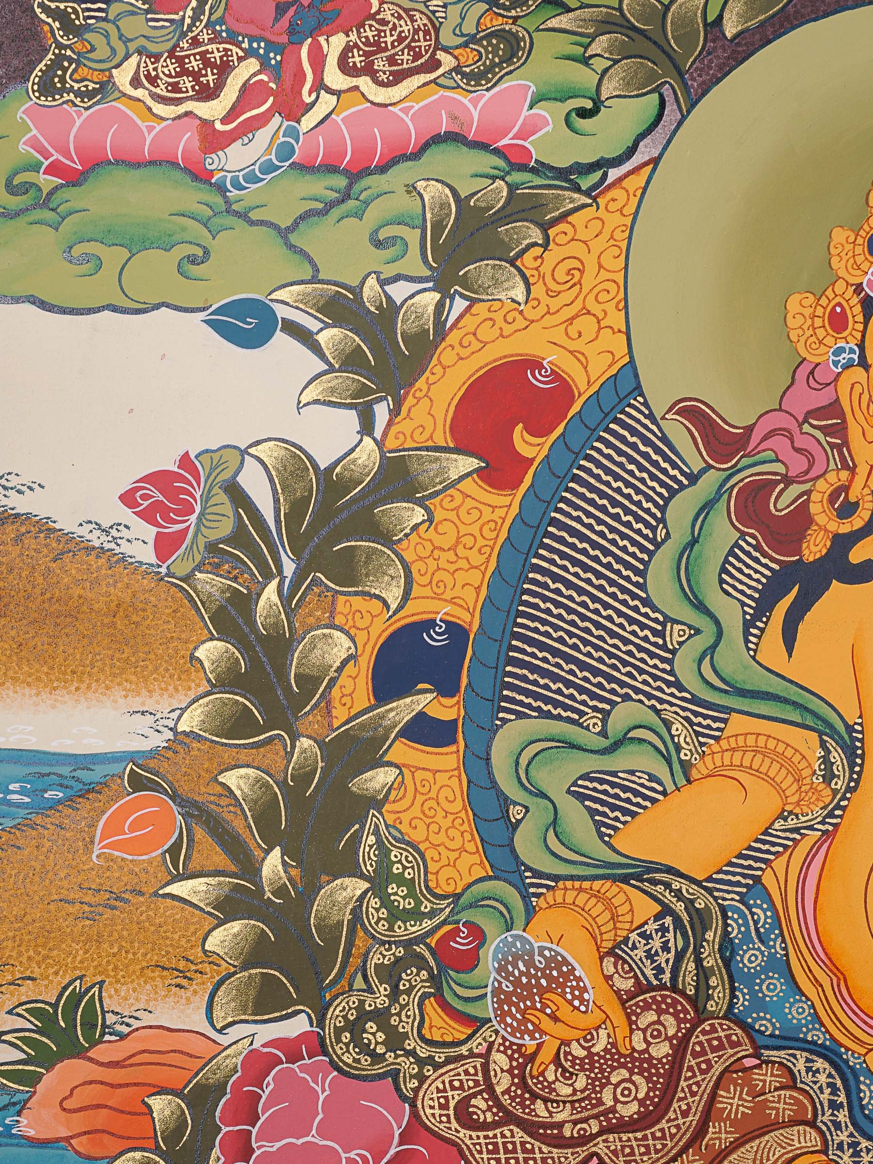 5 Zambala Thangka Painting - Himalayas Shop