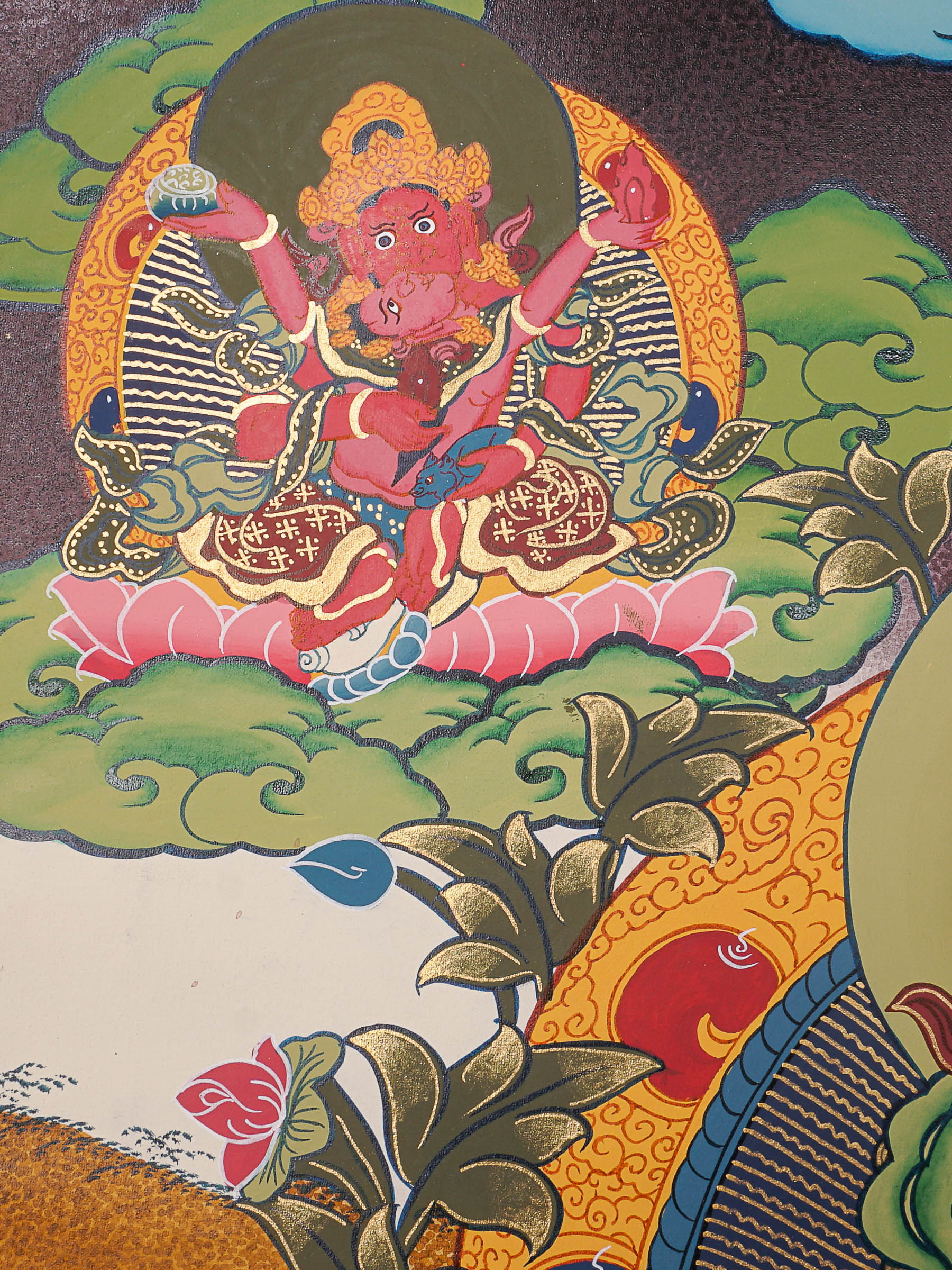 5 Zambala Thangka Painting - Himalayas Shop