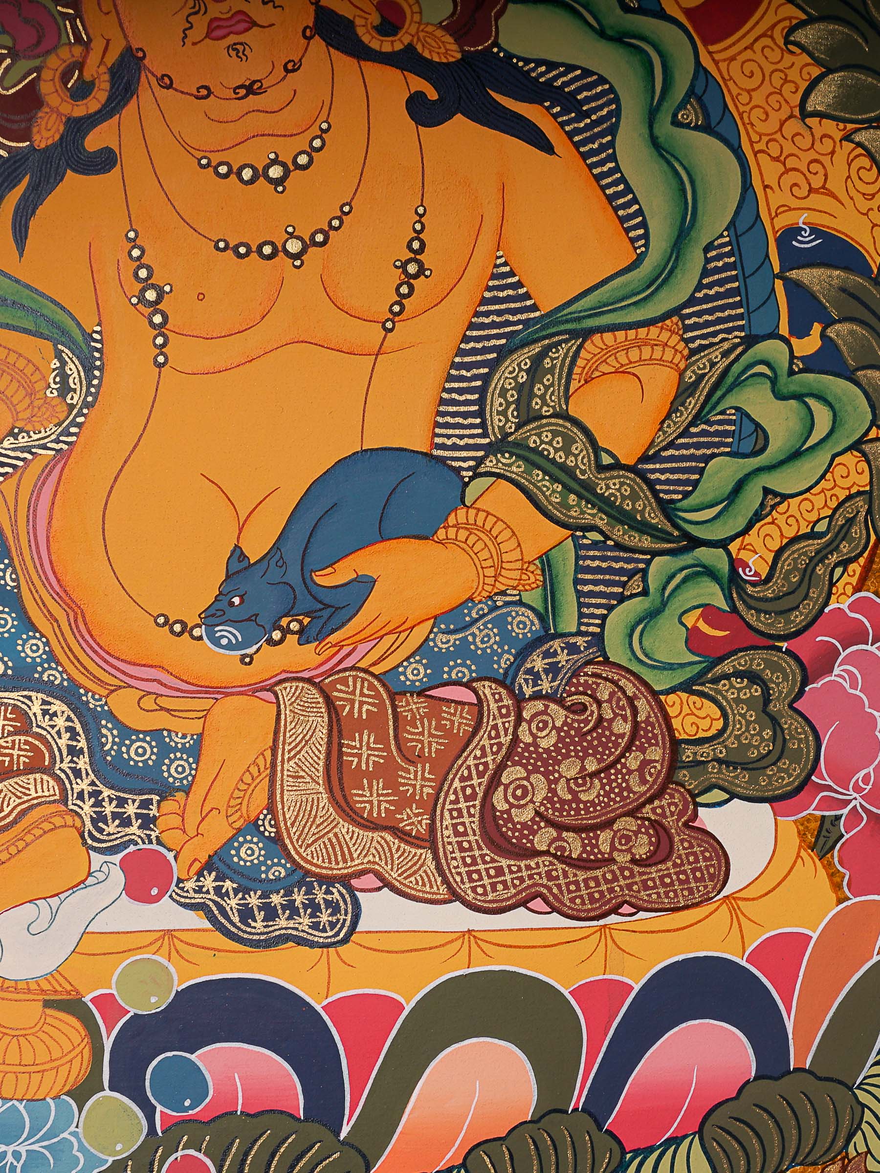 5 Zambala Thangka Painting - Himalayas Shop