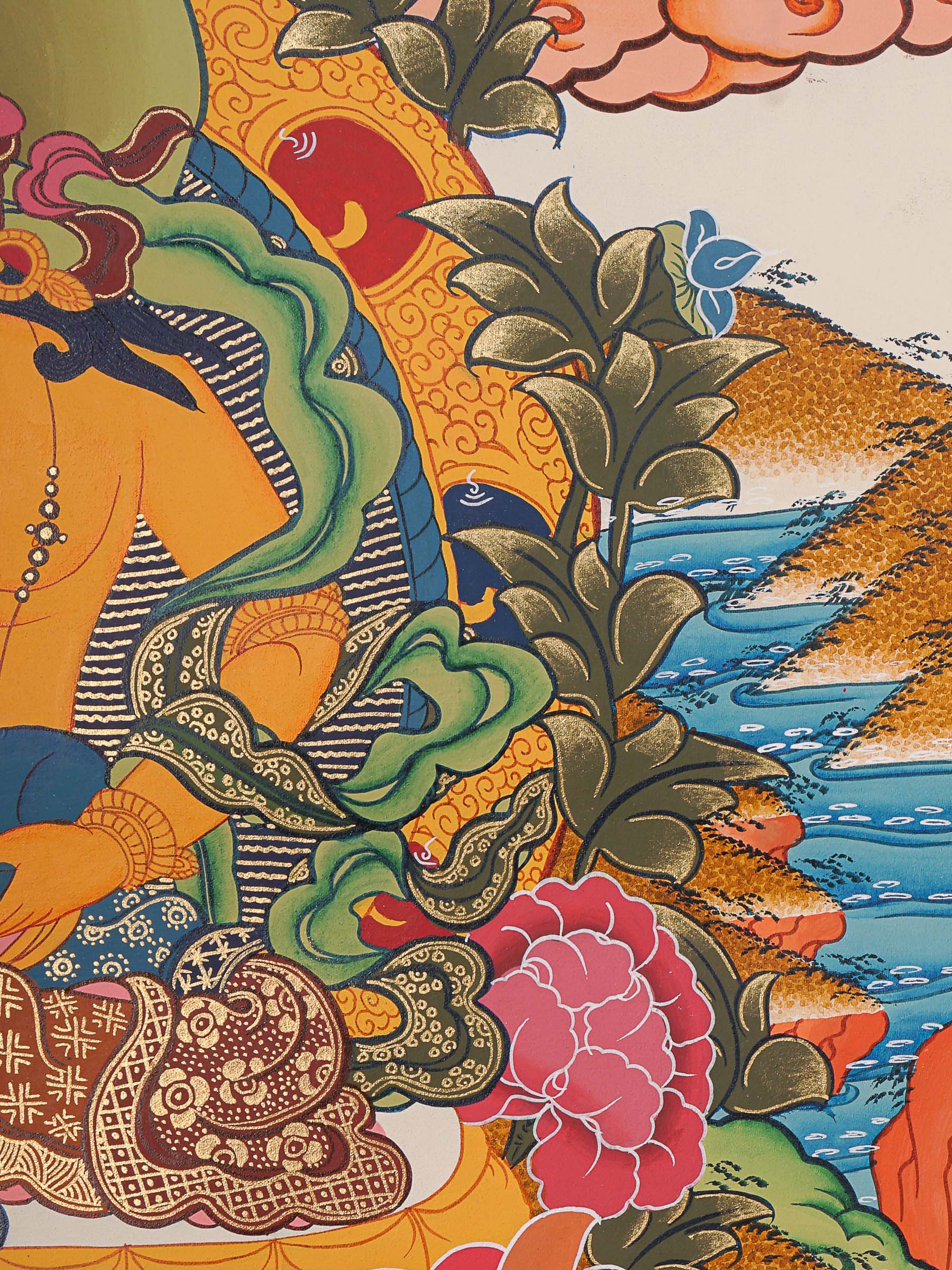 5 Zambala Thangka Painting - Himalayas Shop