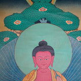 Antique Amitabha Buddha Thangka - Tibetan Painting