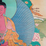 Antique Amitabha Buddha Thangka - Tibetan Painting