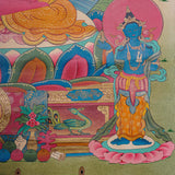 Antique Amitabha Buddha Thangka - Tibetan Painting