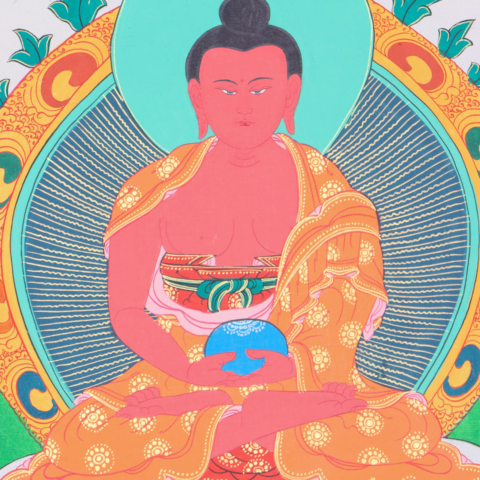 Amitabha Brocade Thangka Painting for spirituality.