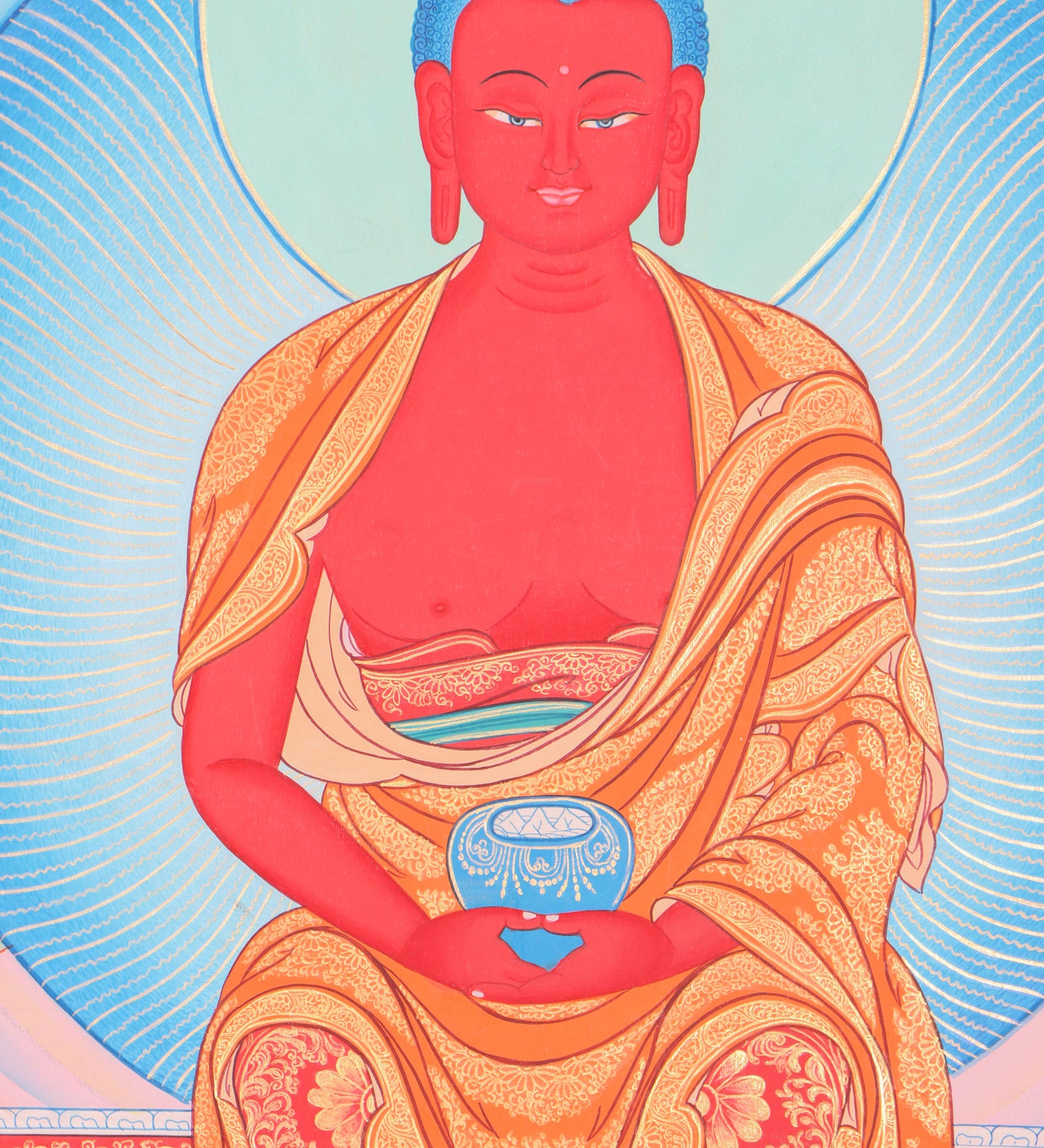 Amitabha Buddha Thangka - Tibetan Painting